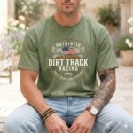 Patriotic Dirt Track Racing Comfort Colors T Shirt 3.jpg