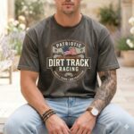 Patriotic Dirt Track Racing Comfort Colors T Shirt 4.jpg