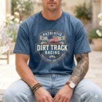 Patriotic Dirt Track Racing Comfort Colors T Shirt 6.jpg