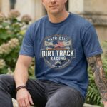 Patriotic Dirt Track Racing Comfort Colors T Shirt 8.jpg