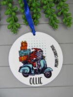 Personalized Christmas Bauble Keepsake Santa Ceramic Ornament 2.jpg
