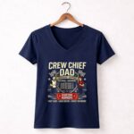 Personalized Crew Chief Dad 2 Womens V Neck.jpg