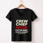 Personalized Crew Chief Mom 4 Womens V Neck.jpg