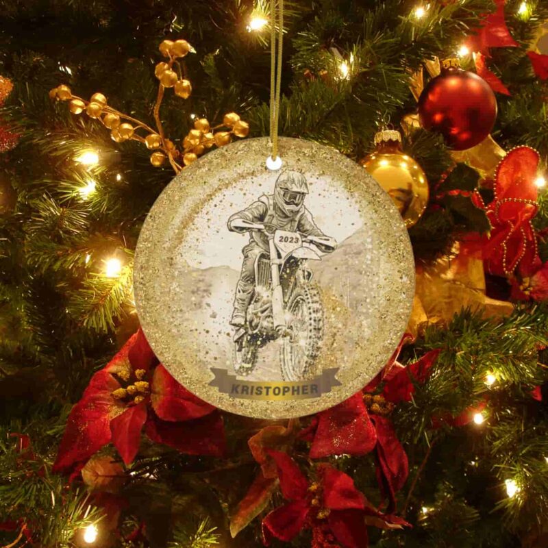 Personalized Dirt Bike Ceramic Ornament 1.jpg
