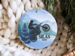 Personalized Dirt Bike Rider Christmas Tree Ceramic Ornament 2.jpg