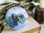 Personalized Dirt Bike Rider Christmas Tree Ceramic Ornament 3.jpg