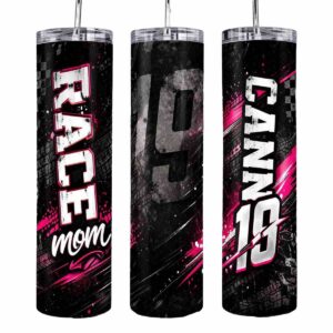 Personalized Dirt Track Mom Motorsports Skinny Tumbler 1.jpg