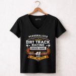 Personalized Dirt Track Racing 4 Womens V Neck.jpg