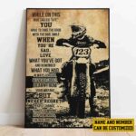 Personalized Name And Number Dirt Bike Wall Art While On This Ride Called Life Motocross 3.jpg