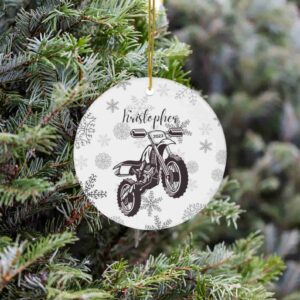 Personalized Name and Number Dirtbike Christmas Ceramic Ornament 1.jpg