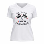 Personalized Nascar Daddys Princess 2 Womens V Neck.jpg