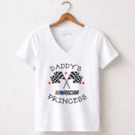 Personalized Nascar Daddys Princess 5 Womens V Neck.jpg
