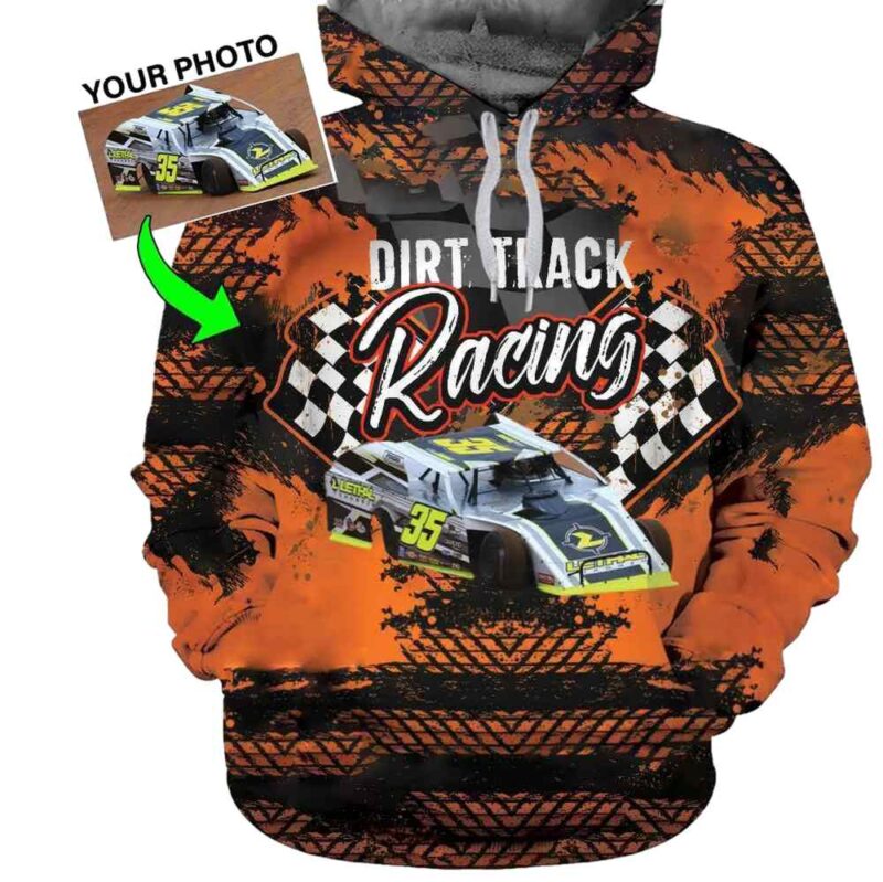 Personalized Photo Sprint Car Dirt Track Racing All Over Print Hoodie 1 1.jpg