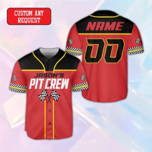 Personalized Pit Crew Checkered Flag Baseball Jersey 1.jpg