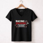 Personalized Racing Grandma 4 Womens V Neck.jpg