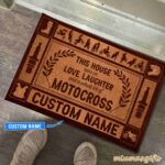 Personalized This House Runs On Motocross Doormat 2.jpg