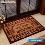 Personalized This House Runs On Motocross Doormat 3.jpg