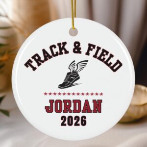 Personalized Track and Field Ceramic Ornament 1.jpg