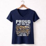 Proud Dirt Bike Dad 2 Womens V Neck.jpg