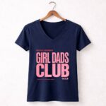 Proud Member Girl Dads Club 5 Womens V Neck.jpg