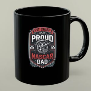 Proud Nascar Dad Pit Chiefs Flag Checkered 1 mug.jpg