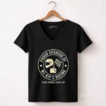Proud Sponsor Of My Kids Racing Every Corner Every Lap 4 Womens V Neck.jpg
