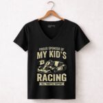 Proud Sponsor Of My Kids Racing Full Throttle Support 7 Womens V Neck.jpg