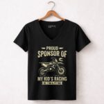Proud Sponsor Of My Kids Racing No 1 Fan and Pit Dad 4 Womens V Neck.jpg
