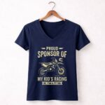 Proud Sponsor Of My Kids Racing No 1 Fan and Pit Dad 5 Womens V Neck.jpg