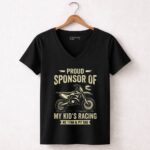 Proud Sponsor Of My Kids Racing No 1 Fan and Pit Dad 7 Womens V Neck.jpg