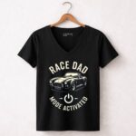 Race Dad Mode Activated Car 4 Womens V Neck.jpg