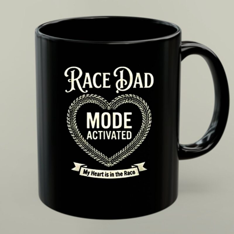 Race Dad Mode Activated My Heart Is In The Race 1 mug.jpg