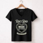 Race Dad Mode Activated My Heart Is In The Race 4 Womens V Neck.jpg