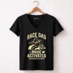 Race Dad Motor Mode Activated Supporting The Dream 4 Womens V Neck.jpg