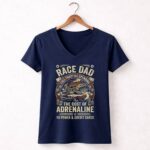 Race Dad The Cost Of Adrenaline 2 Womens V Neck.jpg