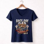 Race Day Dad 2 Womens V Neck.jpg