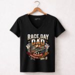 Race Day Dad 4 Womens V Neck.jpg
