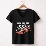 Race Day Dad F1 Matching Fathers Day 7 Womens V Neck.jpg