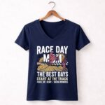 Race Day Dirt Bike Mom 2 Womens V Neck.jpg