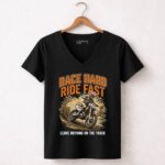 Race Hard Ride Fast 4 Womens V Neck.jpg