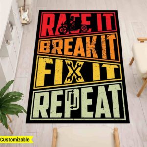 Race It Break It Fix It Repeat Dirt Bike Rectangle Rug 1.jpg