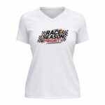 Race Season Priority Funny Racing 2 Womens V Neck.jpg