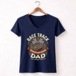 Race Track Dad 2 Womens V Neck.jpg