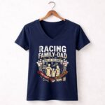 Racing Family Dad 2 Womens V Neck.jpg