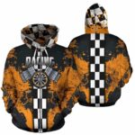 Racing Flag Checkered Distress All Over Print Hoodie 1 1.jpg