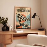 Retro Checkered Flag Motorsport Wall Art 2.jpg