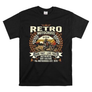 Retro Motocross Sunset 1 T Shirt.jpg