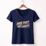 Ride Fast Take Chances 2 Womens V Neck.jpg