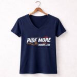 Ride More Worry Less Dirt Bike 2 Womens V Neck.jpg