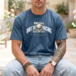 Skull Dirt Track Racing Comfort Colors T Shirt 6.jpg